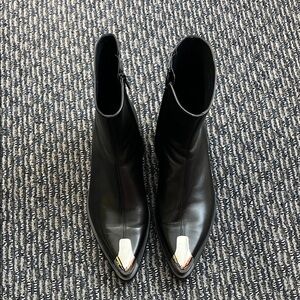 Alexander McQueen Black Leather Boots